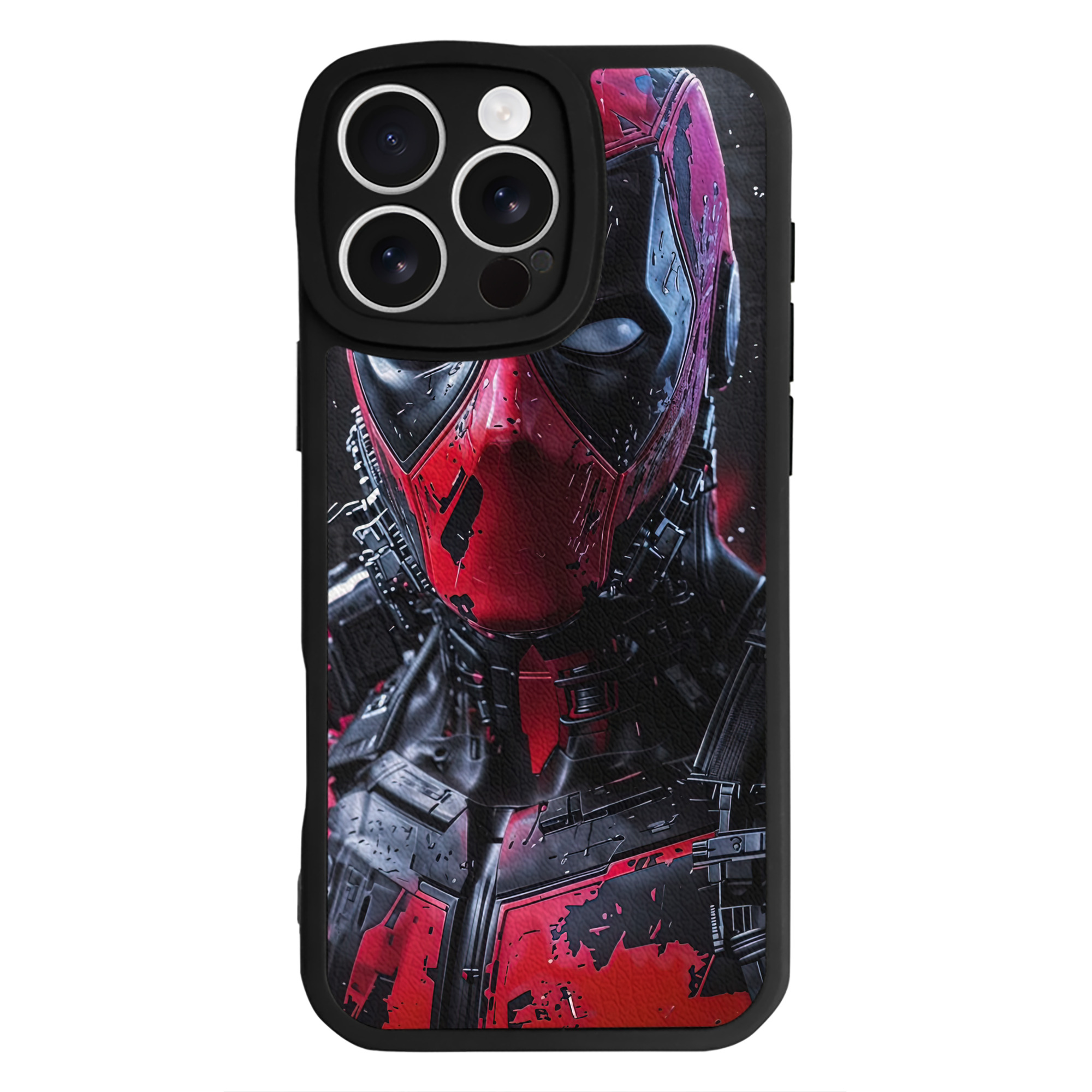 （画像用） Deadpool デッドプール 【iPhone 16シリーズ対応】シリコンスマホケース（レザー調） 材質：シリコン